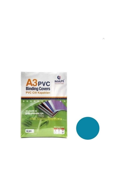 Mapi Mapıbınd 160 Mıc 100 Adet A3 Mavi Pvc Cilt Kapağı 1902.00032