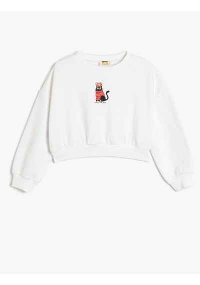Koton Yılbaşı Temalı Sweatshirt Uzun Kollu Kedi Baskılı Bisiklet Yaka Beyaz 5wkg10544ak Beyaz Koton Yılbaşı Temalı Sweatshirt Uzun Kollu Kedi Baskılı Bisiklet Yaka Beyaz 5wkg10544ak Beyaz