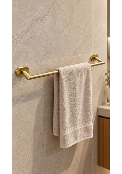 Valtemo Vılero Towel Bar Havluluk Uzun 50 Cm Va-8620 Altın