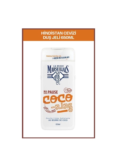 Le Petit Marseillais Bonheur Hindistan Cevizi Banyo ve Duş Jeli 650 ML