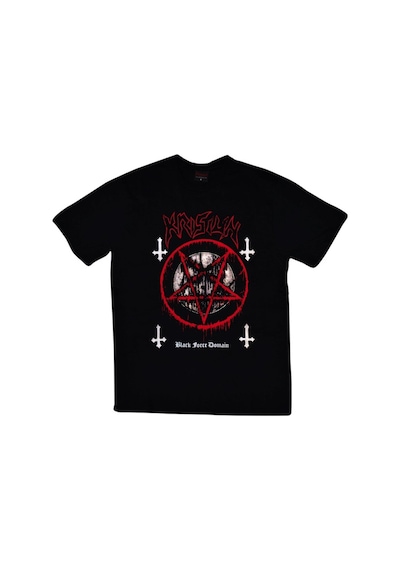 Stoned&Fame Krisiun Baskılı T-shirt SIYAH
