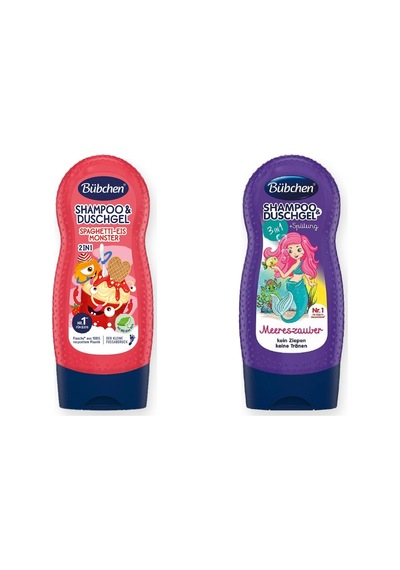 Bübchen Çocuk Banyo Eğlencesi Hediye Seti 2 Parça: Spaghetti-eis Monster + 3 İn 1 Ocean Breeze