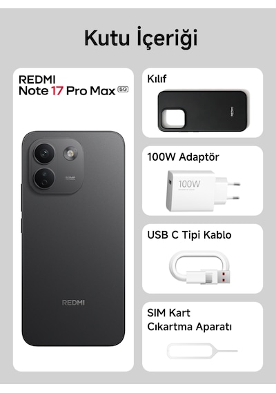 Xiaomi Redmi Note 17 Pro Max 5G 8 GB 256 GB (Xiaomi Türkiye Garantili)