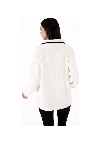 Scorp Cheer Casual Kadın Peluş Sweatshirt Ekru Standart Çok Renkli