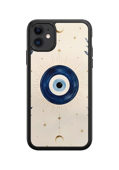 İphone 11 Uyumlu Evileye Desenli Kamera Korumalı Darbelere Dayanıklı Kılıf 1246-evileye-iphone11