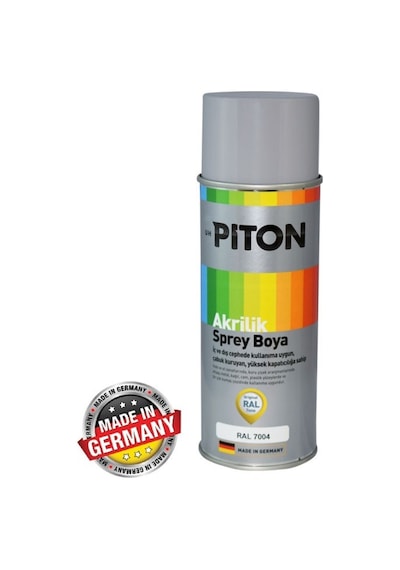 Piton Akrilik Sprey Boya 400 Ml Ral7004 Sinyal Gri