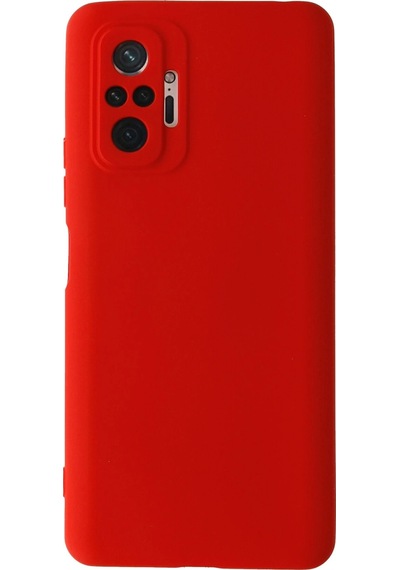Newface Xiaomi Redmi Note 10 Pro Kılıf Nano İçi Kadife Silikon Glblseme - 47 - Kırmızı