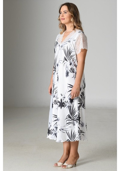 Yake Store Saten - Xl Tunık - Whıte