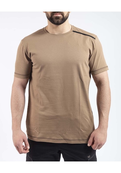 Outdoor T-shirt Günlük Pamuklu Basic Erkek Basetı03 Bej