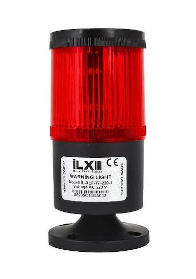 İlx İl-xdb-tk7-22k ,220vac 90db Kırmızı Döner Tepe Lamba