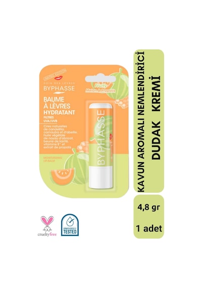 Byphasse Kavun Aromalı Nemlendirici Dudak Bakım Kremi 4.8 G