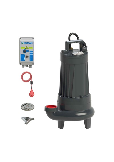 Sumak Sbrt 20/2 Bıçaklı Foseptik Dalgıç Pompa Trifaze 380v 2.2 Hp