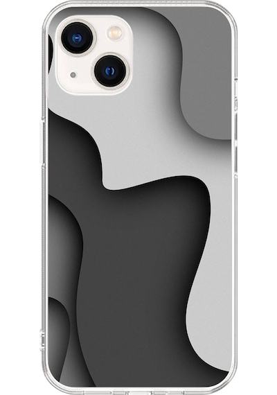 Apple Uyumlu iPhone 15 Şeffaf Kılıf Şeffaf Wallpaper 2 Tasarımlı