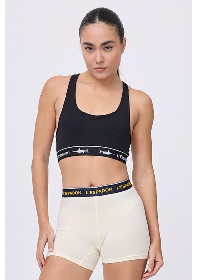 Racer Crop Top Racer Back Crop Top-3281 Siyah