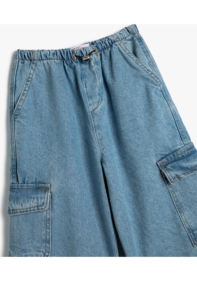 Koton Kargo Jogger Kot Pantolon Pamuklu Kapaklı Cep Detaylı Lıght Indıgo 4skg40038ad 4SKG40038ADLIN Açık Mavi Koton Kargo Jogger Kot Pantolon Pamuklu Kapaklı Cep Detaylı Lıght Indıgo 4skg40038ad 4SKG40038ADLIN Açık Mavi