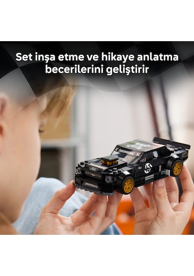 LEGO® Speed Champions Ken Block’un ‘65 Ford Mustang Hoonicorn V1’i 77262 - 9+ için Minifigür İçeren Oyuncak Yapım Seti (345 Parça)