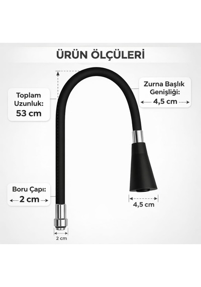 Esnek Spiral Musluk Başlığı, 360 Döner, Sıçrama Önleyici, Tasarruflu Su Akışı, Üniversal Uyuml
