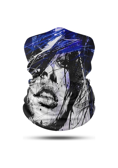 Motosıklet Bandana-boyunluk Crt-125 Siyah - Mavi