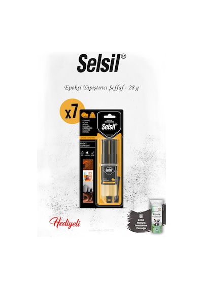Selsil Epoksi Yapıştırıcı Şeffaf 7 Adet, Rosıe