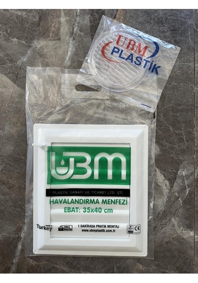 Ubm 35x40 Banyo Wc Havalandırma Menfezi Yapışkanlı Cam Menfez Hediyeli
