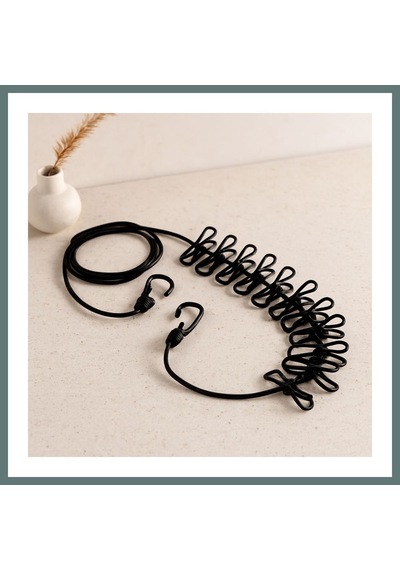 Ventra Renkli Lastikli Çamaşır İpi Metal Mandallı Ventra