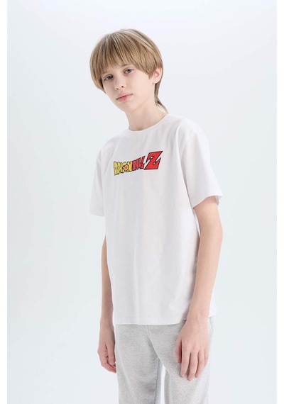 DeFacto Erkek Çocuk Dragon Ball Bisiklet Yaka Sırt Baskılı Kısa Kollu Tişört E3120A825SMWT34