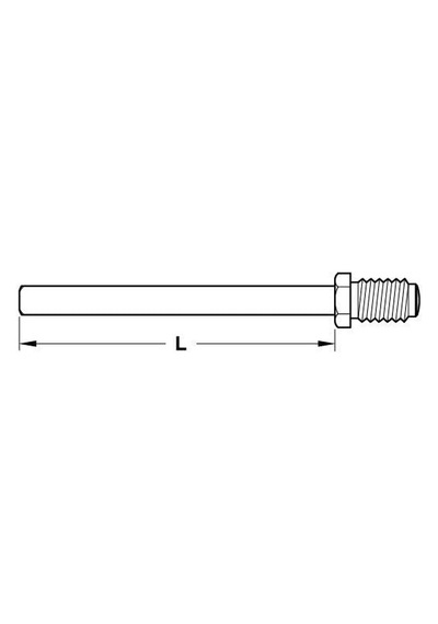 Hafele Çift Taraflı Mil, 8x125mm