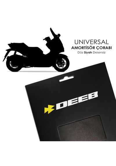 Deeb Universal Amortisör Çorabı Düz Siyah L Beden Siyah