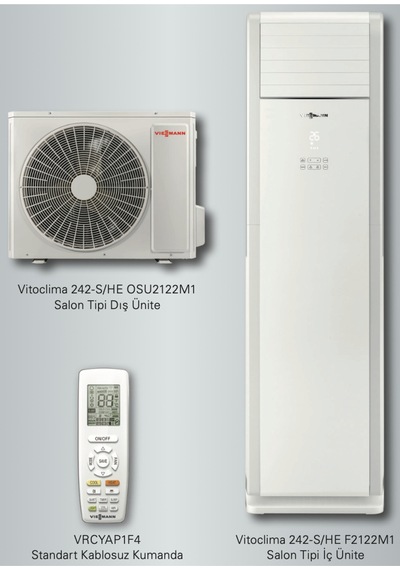 Vitoclima 242-S F2122M1 42.000 Btu Inverter Salon Tipi Klima