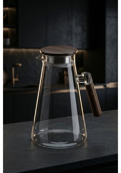 Pureglass Akasya Kapaklı Cam Sürahi - 1700 Ml