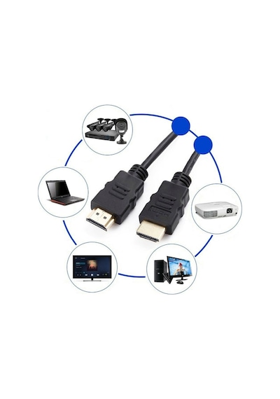 Hdmi Kablo 4K 3D 5 Metre Altın Uçlu Full Hd 2160P Hdmi Kablo 5M