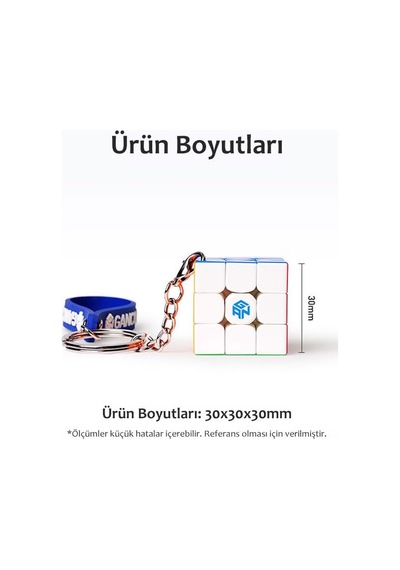 Gan 330 Anahtarlık Rubik Küp Zeka Küpü Paskalya Yumurta Sürümü 3x3 Türkiye Resmi Satıcısı