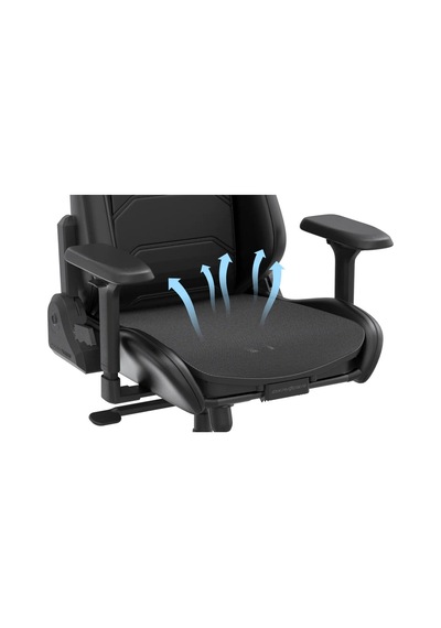 Dxracer Master Serisi Xl Mikrofiber Suni Deri Oyun Koltuğu, Mikrofiber Deri, 4d Kolçaklar, Çok Fonksiyonlu E Siyah
