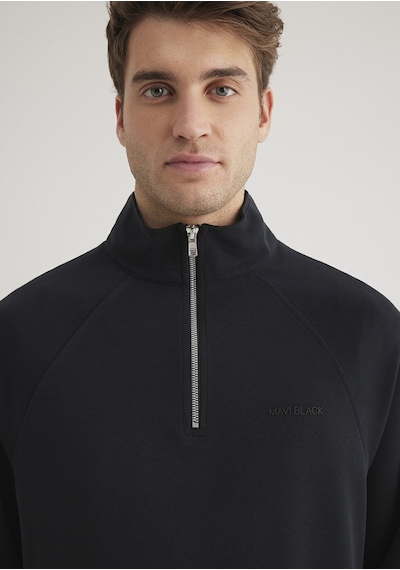 Mavi - Yarı Fermuarlı Siyah Sweatshirt 0s10328-71379 Siyah