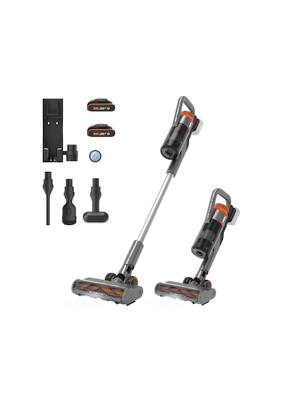 Worx WX038 20V 105 W Çift Akülü Kömürsüz Siklonik Sistem Şarjlı Dikey Süpürge