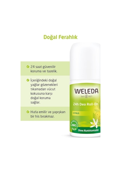 Weleda Citrus 24h Deo Roll On 50 ML
