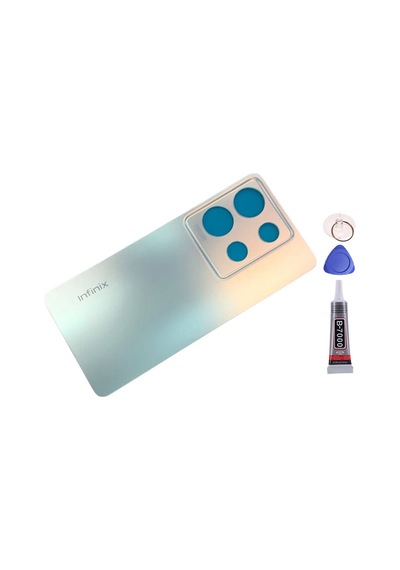 İnfinix Note 30 Vıp Beyaz Arka Kapak Batarya Kapağı Pil Kapağı Yapışkan Ve Sökme Aparatıyla Beraber Full Set Beyaz