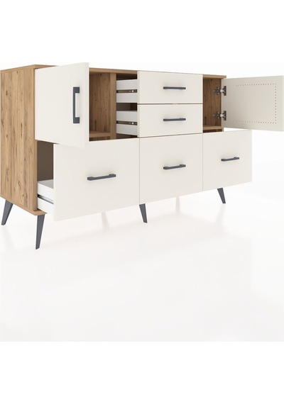 Hyperion Konsol 2 Raflı 5 Çekmeceli 2 Kapaklı 132x44x83 Çam-aytaşı Aytaşı Hyperion Konsol 2 Raflı 5 Çekmeceli 2 Kapaklı 132x44x83 Çam-aytaşı Aytaşı