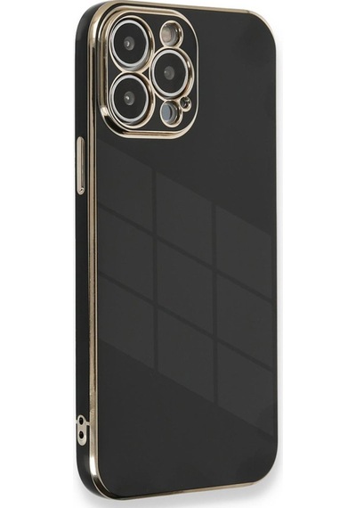 Apple iPhone Uyumlu  15 Pro Kılıf Volet Silikon -  Siyah