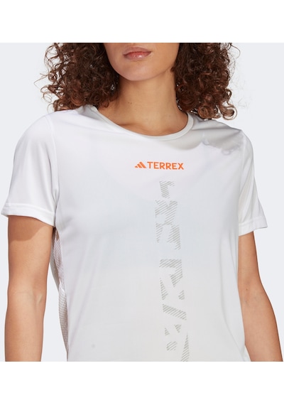 Adidas Terrex Agravic Trail Kadın Beyaz Koşu Tişörtü Ht9415 Beyaz