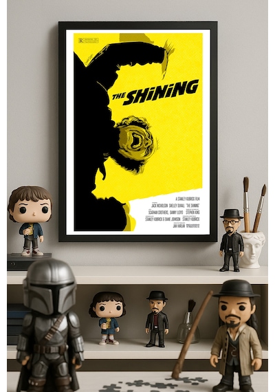 The Shining Siyah Ahşap Çerçeveli Poster, Film Duvar Tablosu
