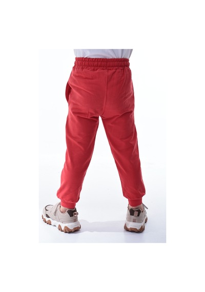 Unisex Çocuk %100 Pamuk Günlük Jogger Eşofman Altı 12 Ay 5 Yaş Kırmızı