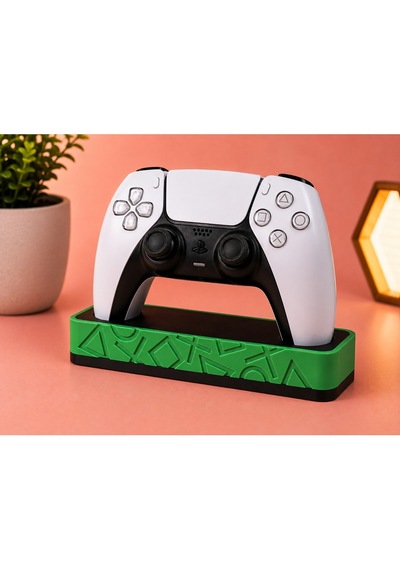 Veriqo 3d Ps5 Dualsense Uyumlu Oyun Kolu Standı Gamepad Tutucu Masaüstü Controller Standı Yeşil