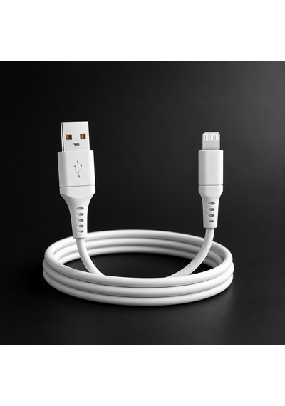Hepu Nova Series Hp-nyk005 Usb-a To Lightning 3.1a Hızlı Şarj Ve Veri Transfer Kablosu 1 Metre İphone İpad Ve Lightning Destekli Apple Cihazları İle Uyumlu Beyaz