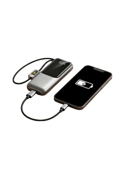 Dijital Göstergeli 13000 Mah Süper Hızlı Şarj Destekli Taşınabilir Powerbank Sarı