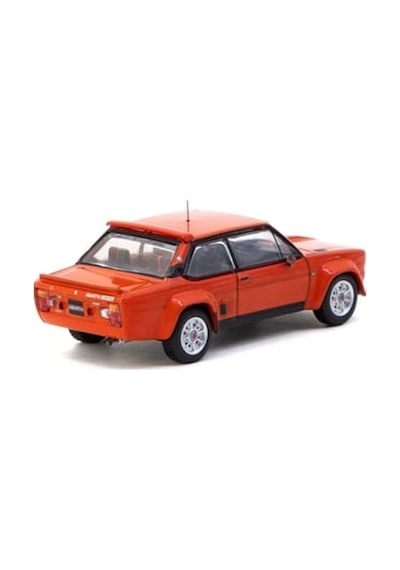 Tarmac Works Fiat 131 Abarth Rally Stradale Red 1/64 Model Araba