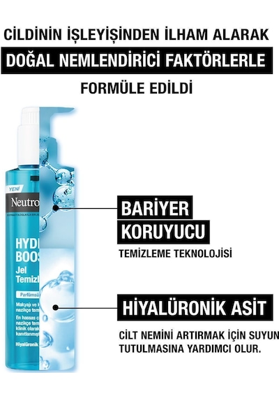 Neutrogena Hydro Boost Jel Yüz Temizleyici 200 ml