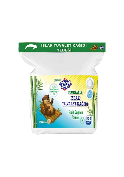 Yedek Islak Tuvalet Kağıdı 500 Adet'li Suda Dağılan Formül