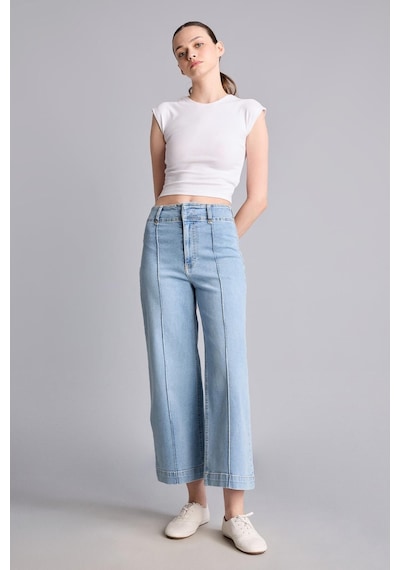 Defacto Culotte Yüksek Bel Pantolon I1913ax26aunm85 İndigo-nm85