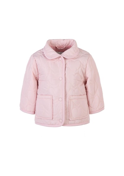 Civil Baby Kalp Desen Yakalı 6-18 Ay Mont - Pembe Pudra Pembesi